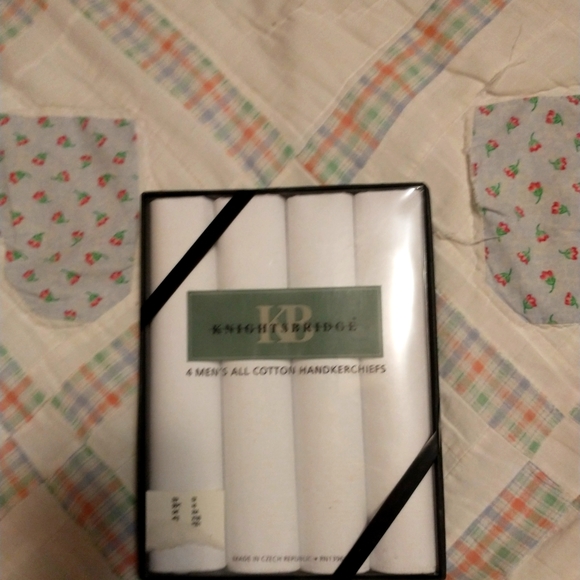 4 men's all cotton handkerchiefs - Picture 1 of 2